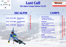 ArGe Ski Alpin Renncamps 2019/2020